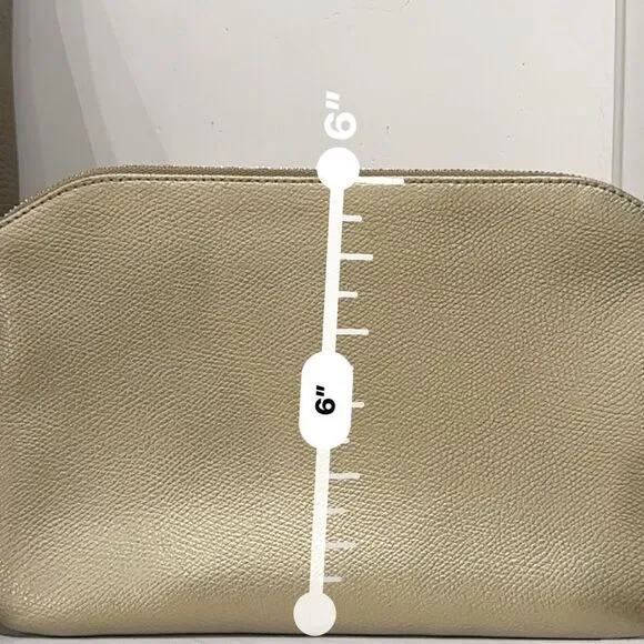 Furla Gold Cosmetic Bag Elegant Design - Picture 5 of 8